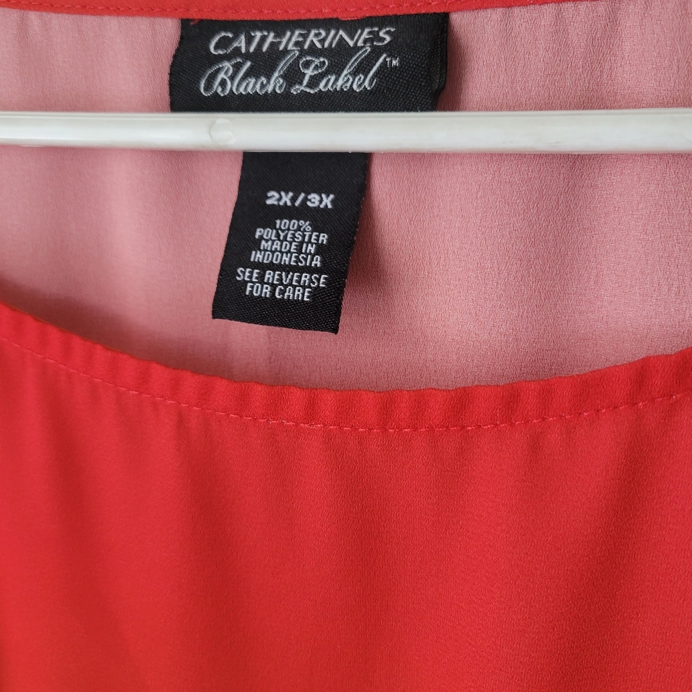 Catherine's Black Label Fire Freeflowing Top - Picture 4 of 8